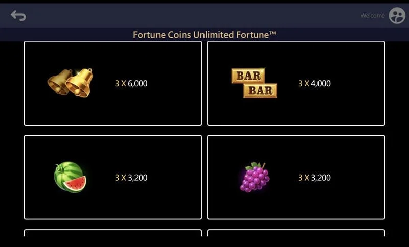 Fortune Coins Unlimited Fortune – paplašināts 3x5 laukums ar monētu savākšanu